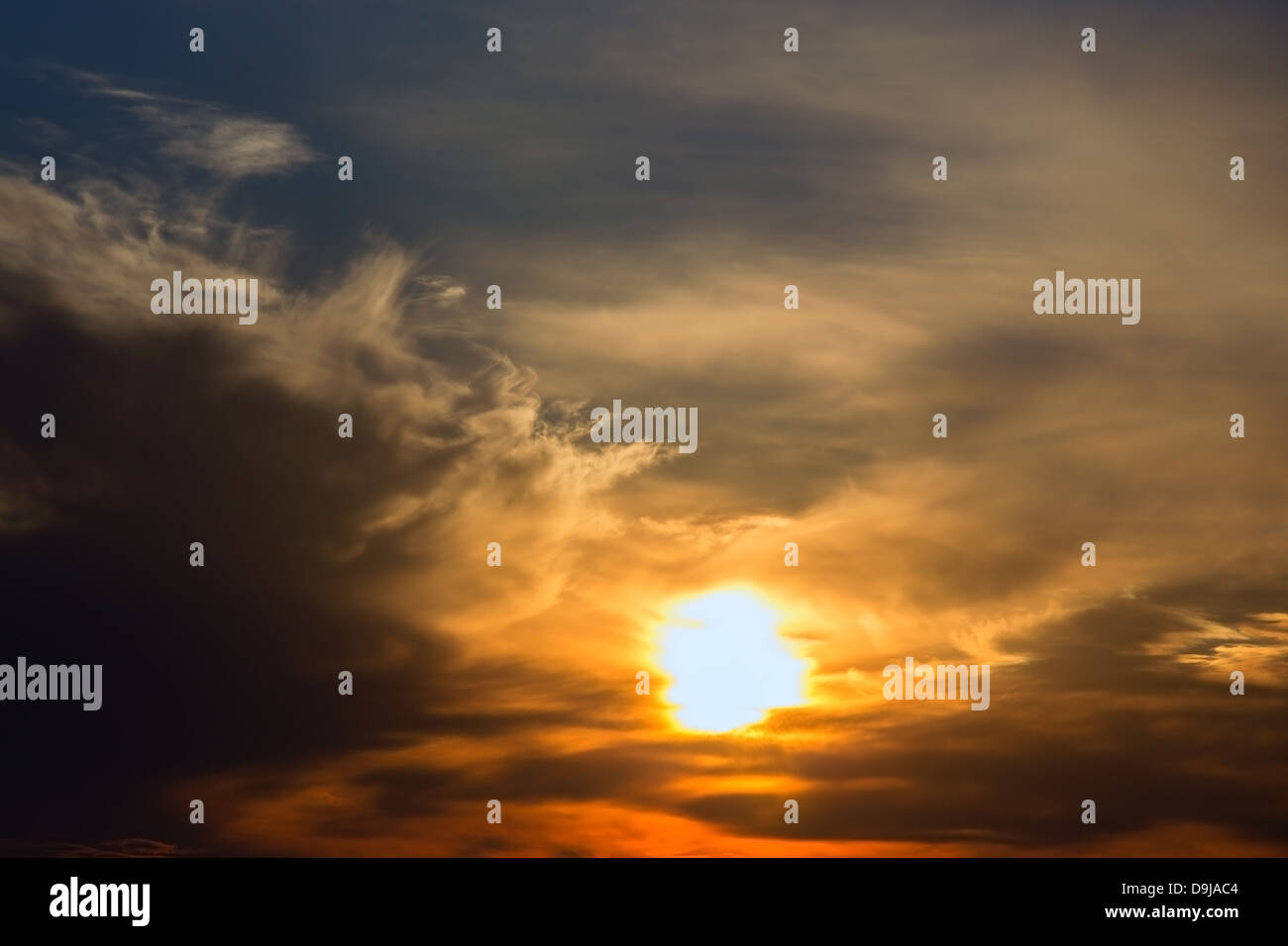 cloudscape by sunset Stock Photo