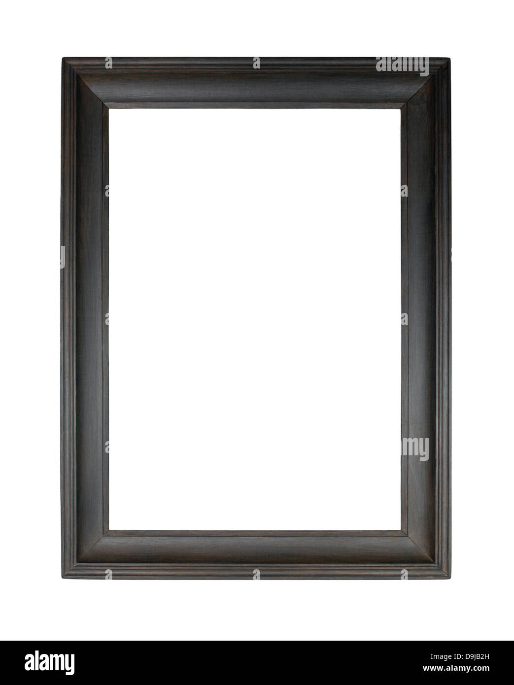 Wooden picture frame isolated on white Stock Photo - Alamy