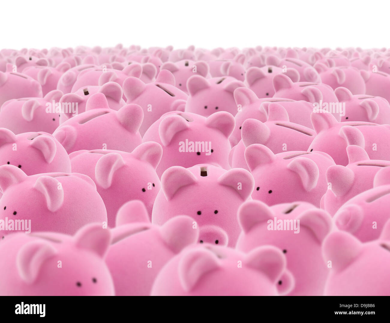 Large group of pink piggy banks Stock Photo Alamy