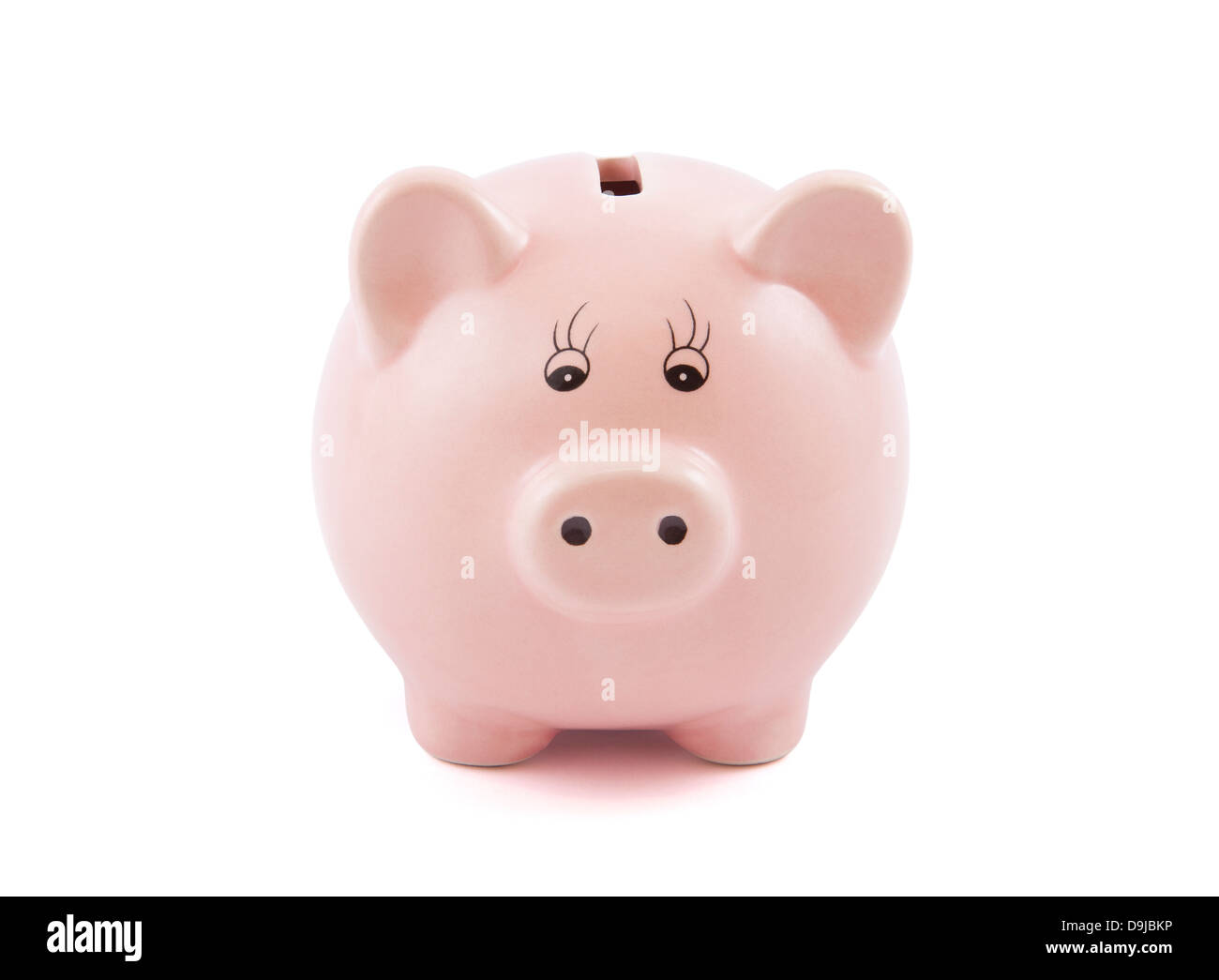 Piggy bank on white background Stock Photo - Alamy