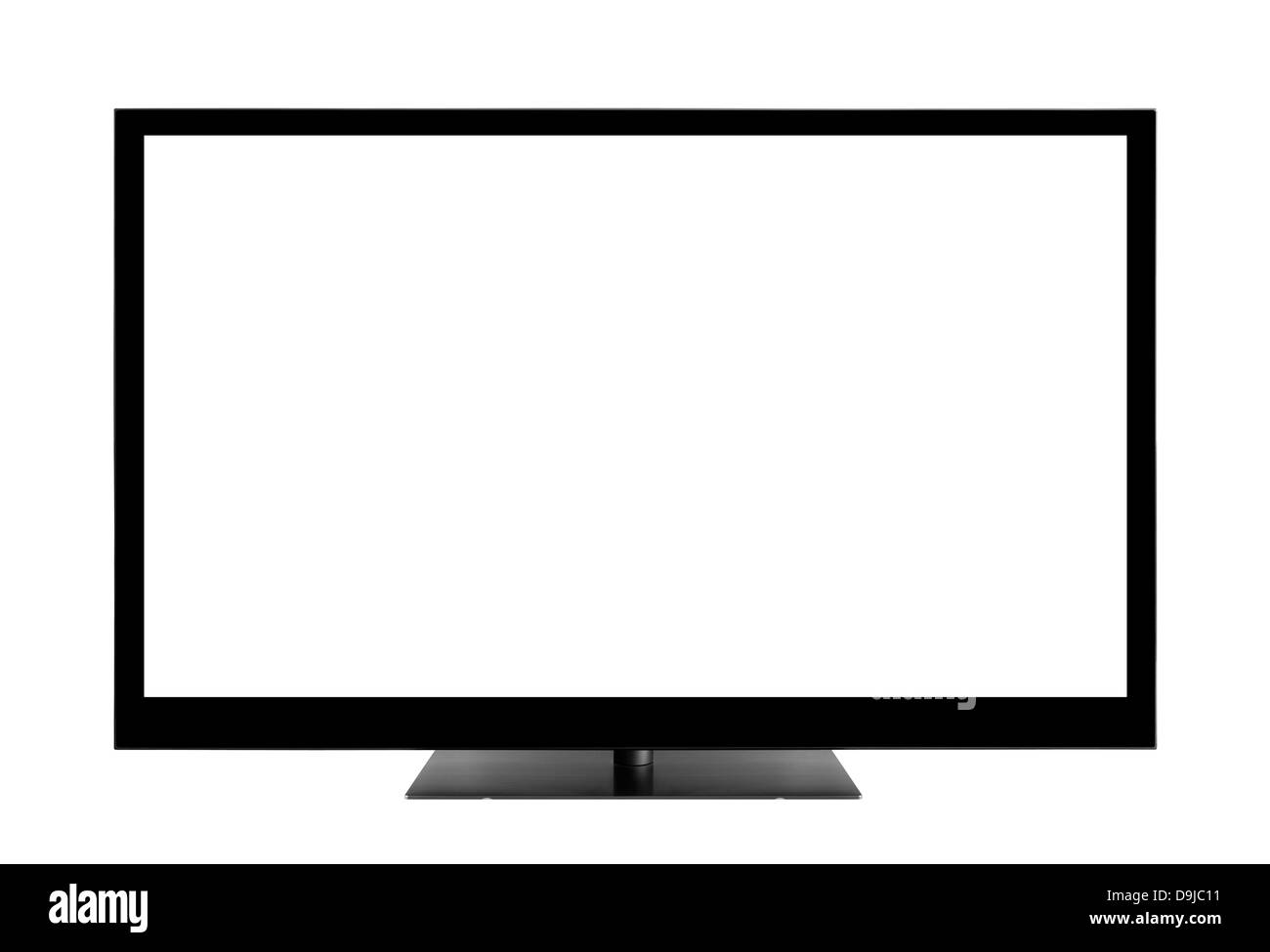 Blank TV screen with clipping path Stock Photo Alamy