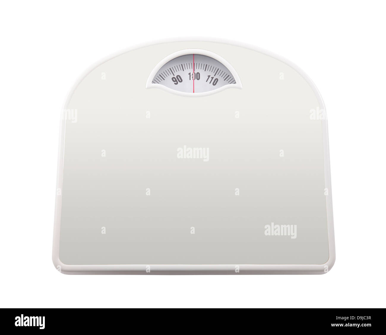 Bathroom scale with clipping path Stock Photo
