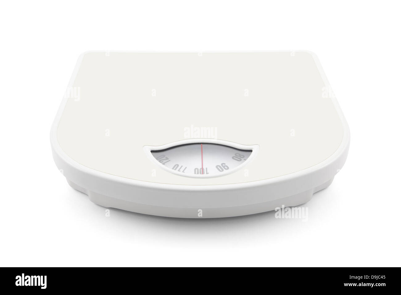 Bathroom scale with clipping path Stock Photo