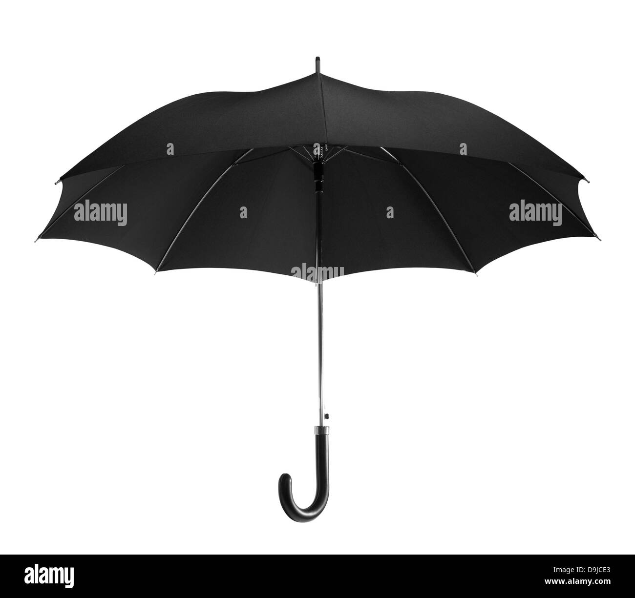 Black umbrella with clipping path Stock Photo Alamy
