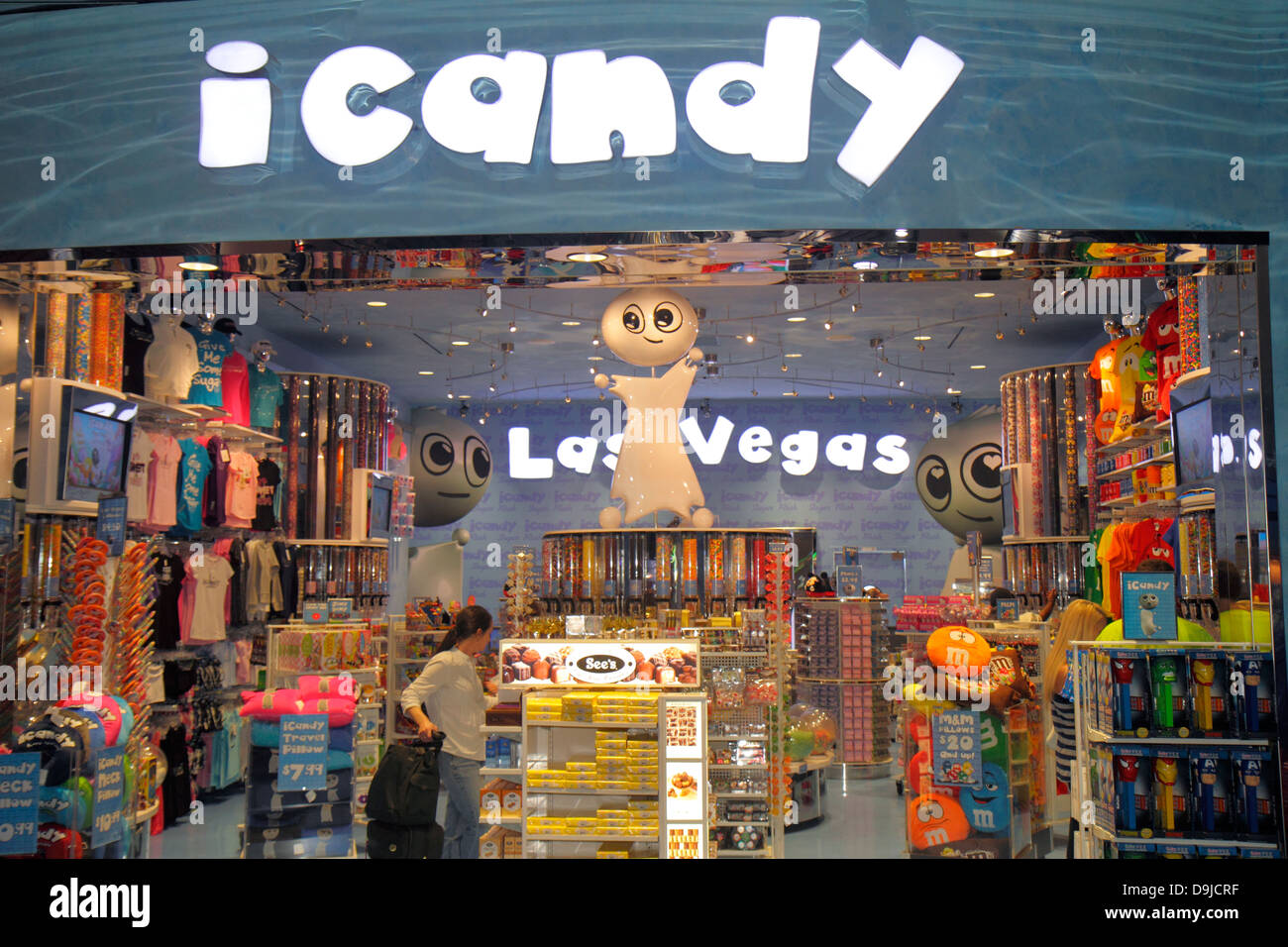Las Vegas Nevada,McCarran International Airport,LAS,terminal,gate,shopping shopper shoppers shop shops market markets marketplace buying selling,retai Stock Photo