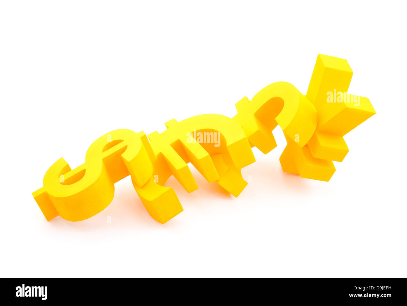 3d gold currency symbols hi-res stock photography and images - Alamy