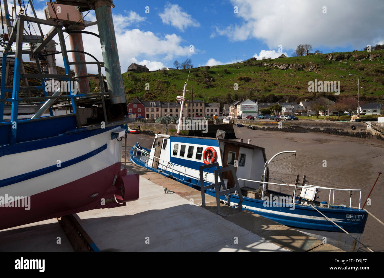 The Harbour and Fishing Boats, Passage East, County Waterford, Ireland