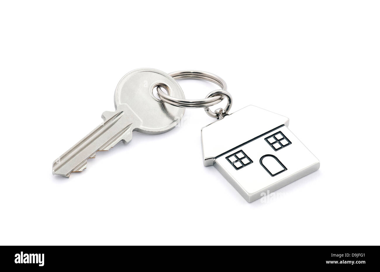 House key with clipping path Stock Photo