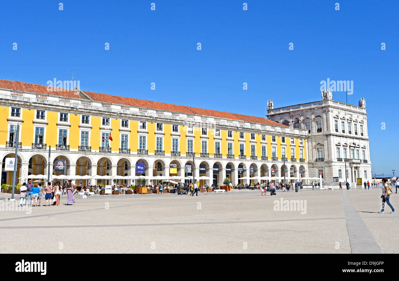 Commerce square Lisbon Portugal Stock Photo