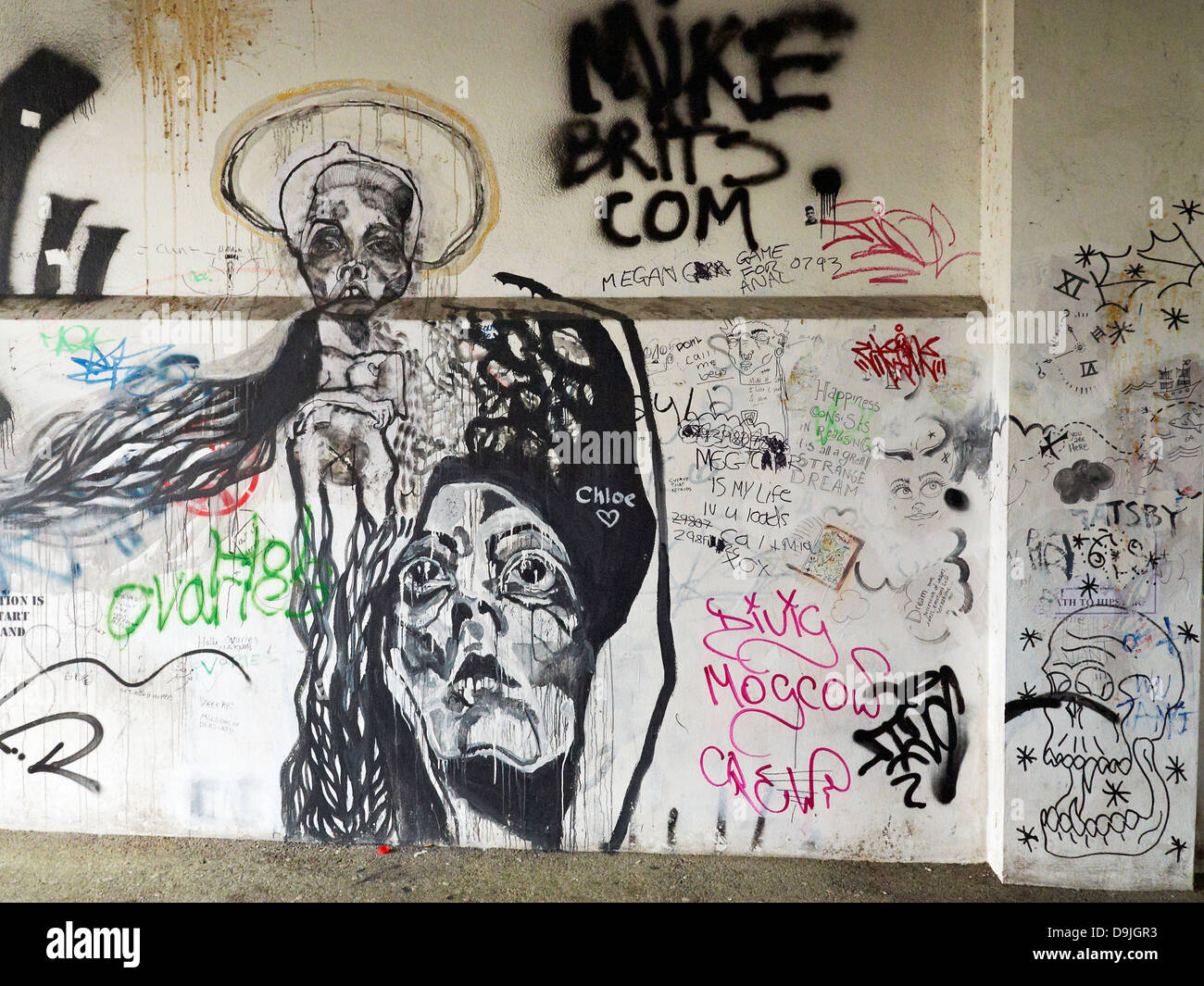 Graffiti in Liverpool UK Stock Photo