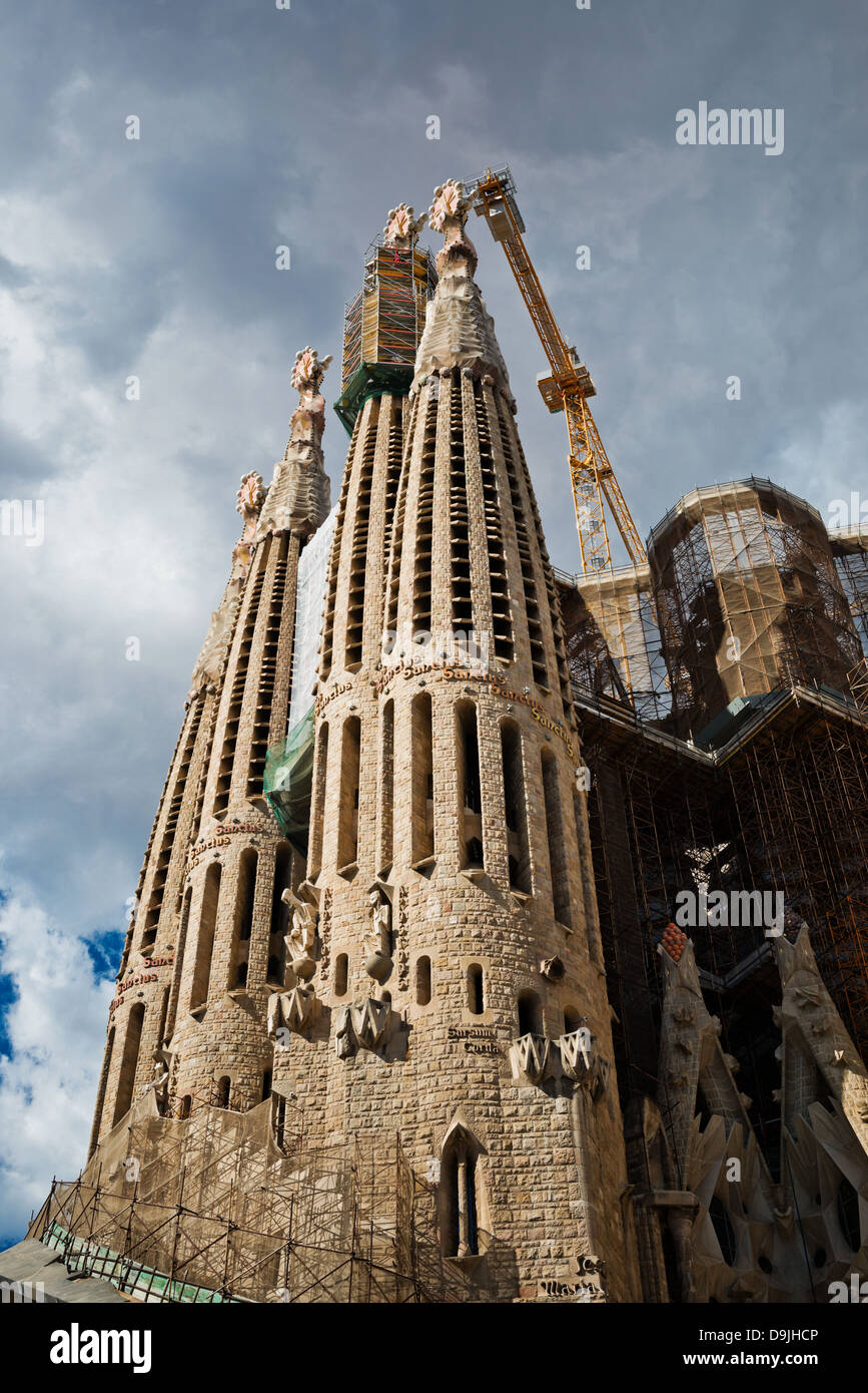 Sagrada Familia Temple in Barcelona Stock Photo - Alamy