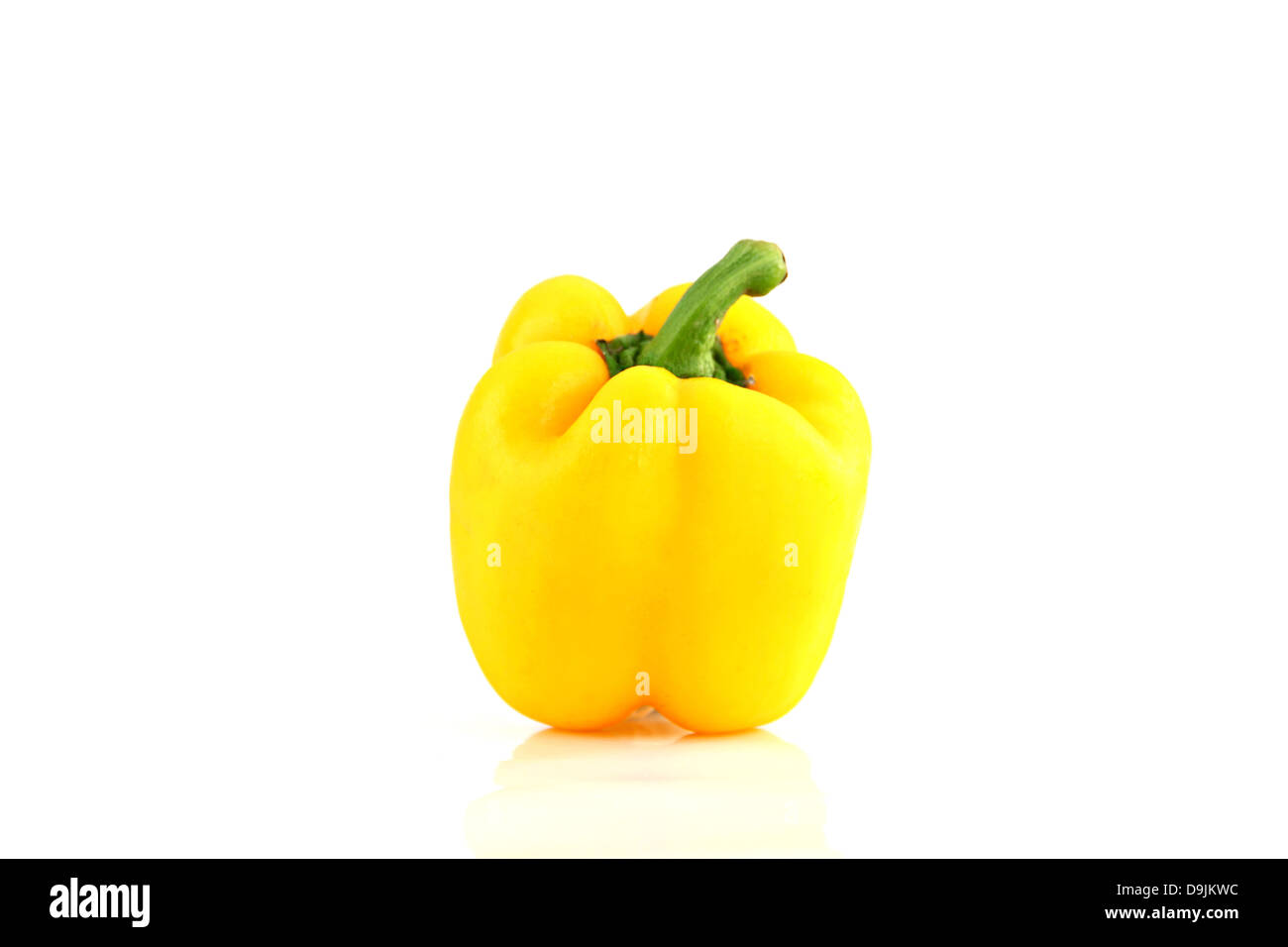 Sweet pepper on The white background and high nutritional value Stock