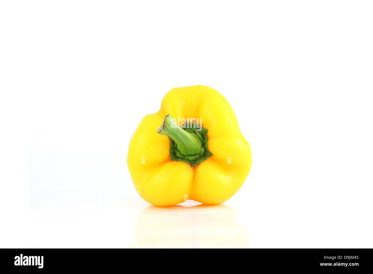 Sweet pepper on The white background and high nutritional value Stock