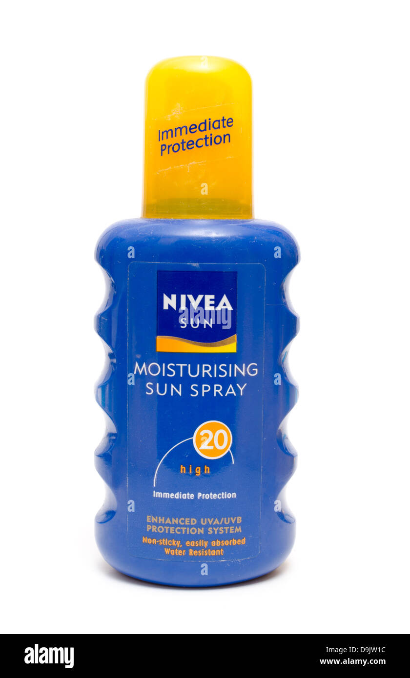 Nivea Sun Moisturising Sun spray Stock Photo