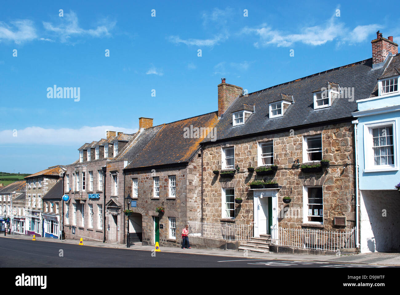 Coinagehall Street, Helston, Cornwall, UK Stock Photo
