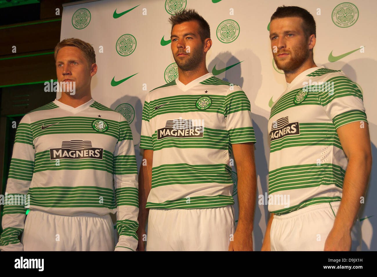 20.06.2013 Glasgow, Scotland. Joe Ledley during the Launch of the