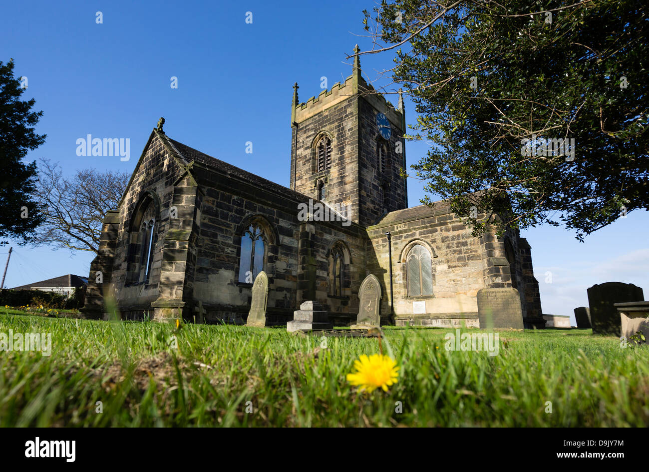 All Saints Church in Crofton near Wakefield. The church dates from the 15th century. Stock Photo