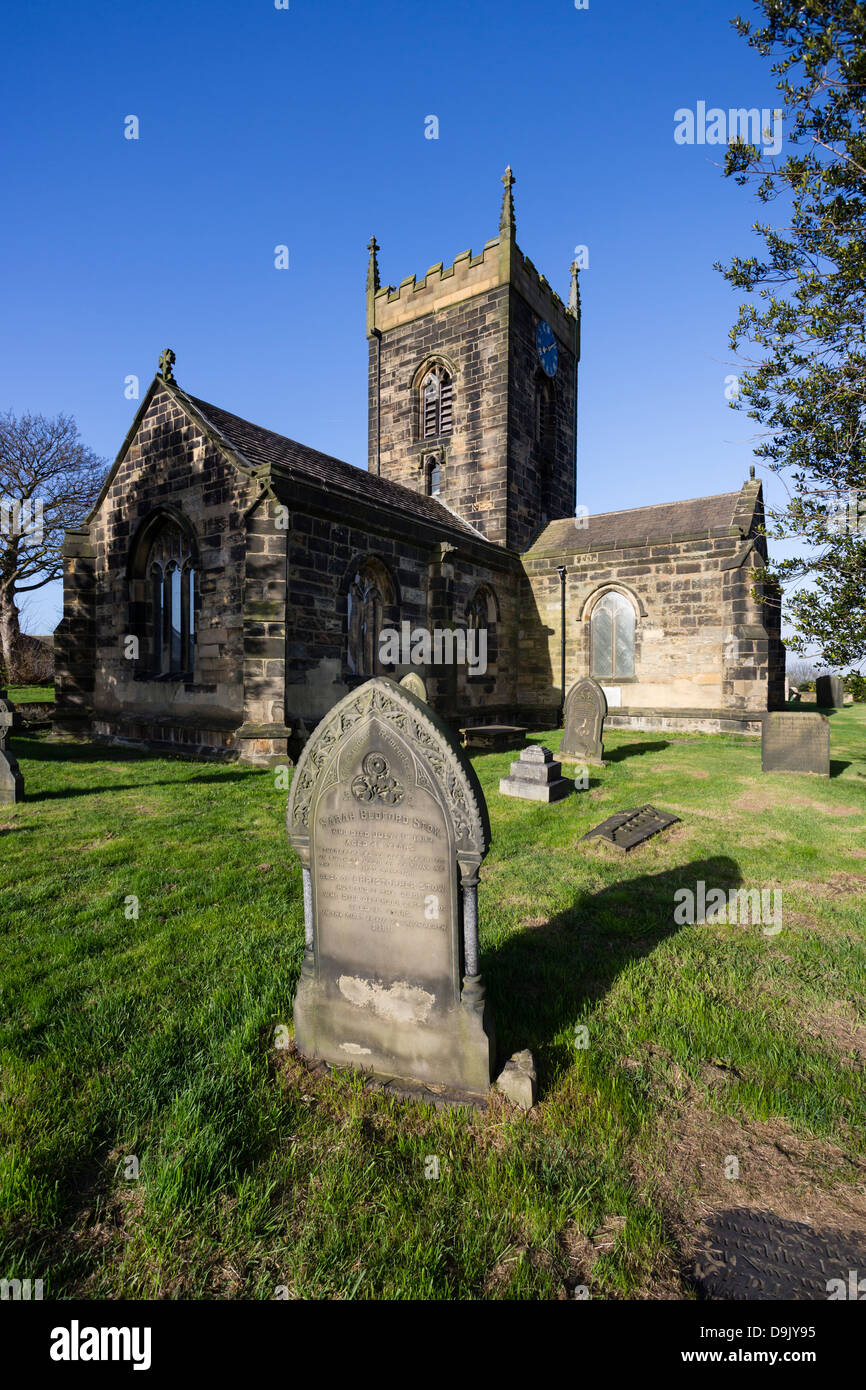 All Saints Church in Crofton near Wakefield. The church dates from the 15th century. Stock Photo