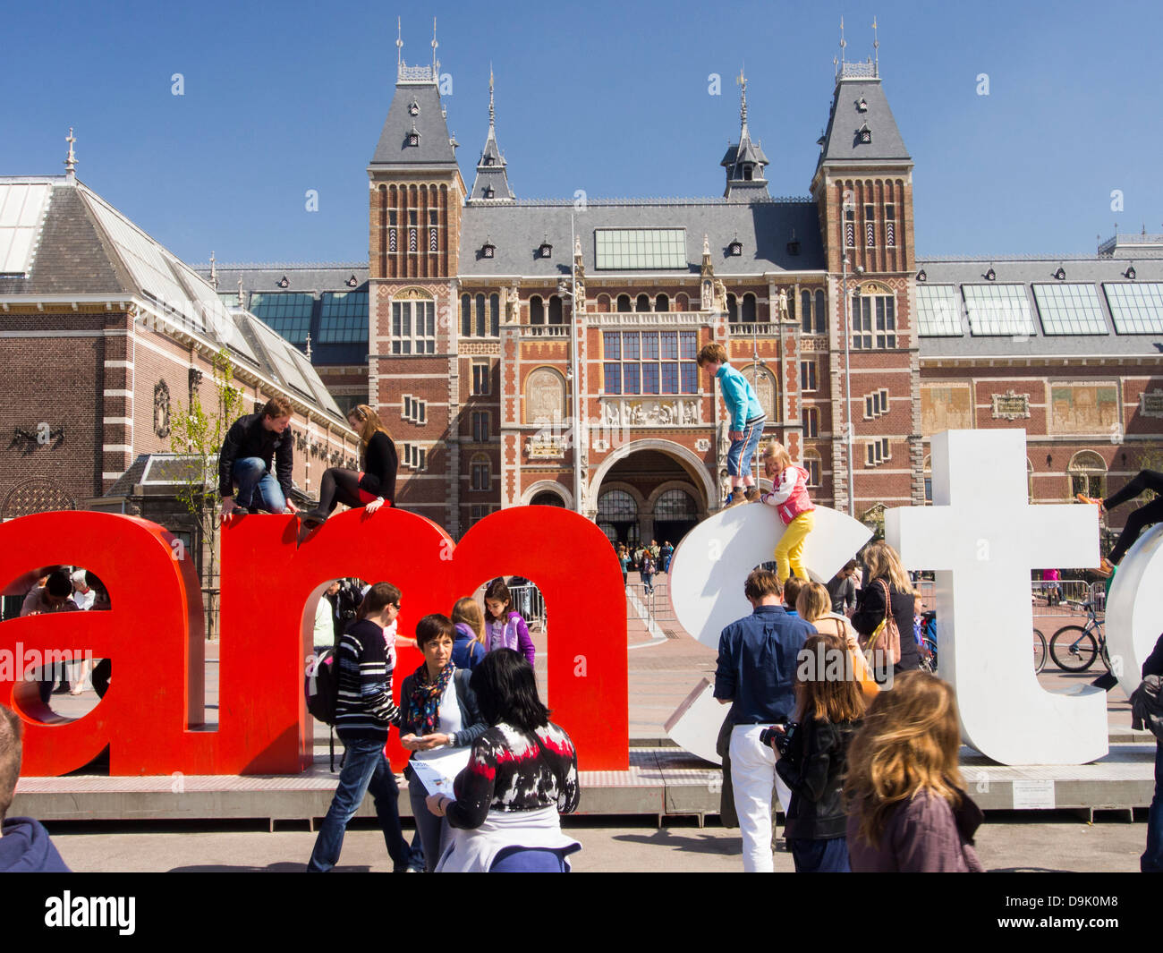 The famous Rijks museum in Amsterdam that has recently opened after ...