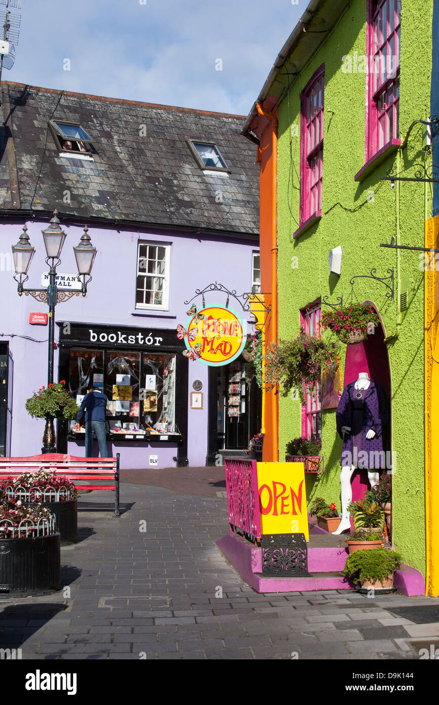 Brightly colored shops and stores are typical in the center of Kinsale