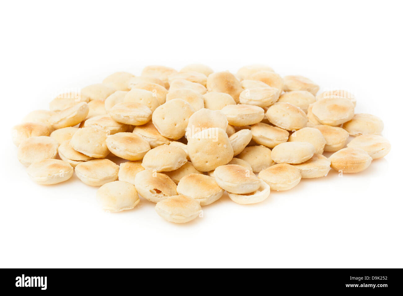 Organic Crunchy Oyster Crackers made with whole wheat Stock Photo Alamy