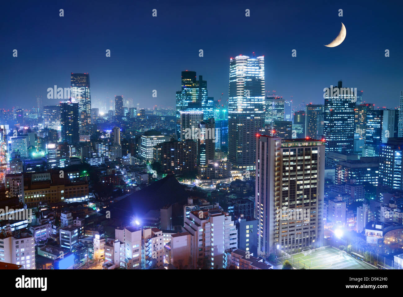 Tokyo cityscape at the Roppongi District. Stock Photo