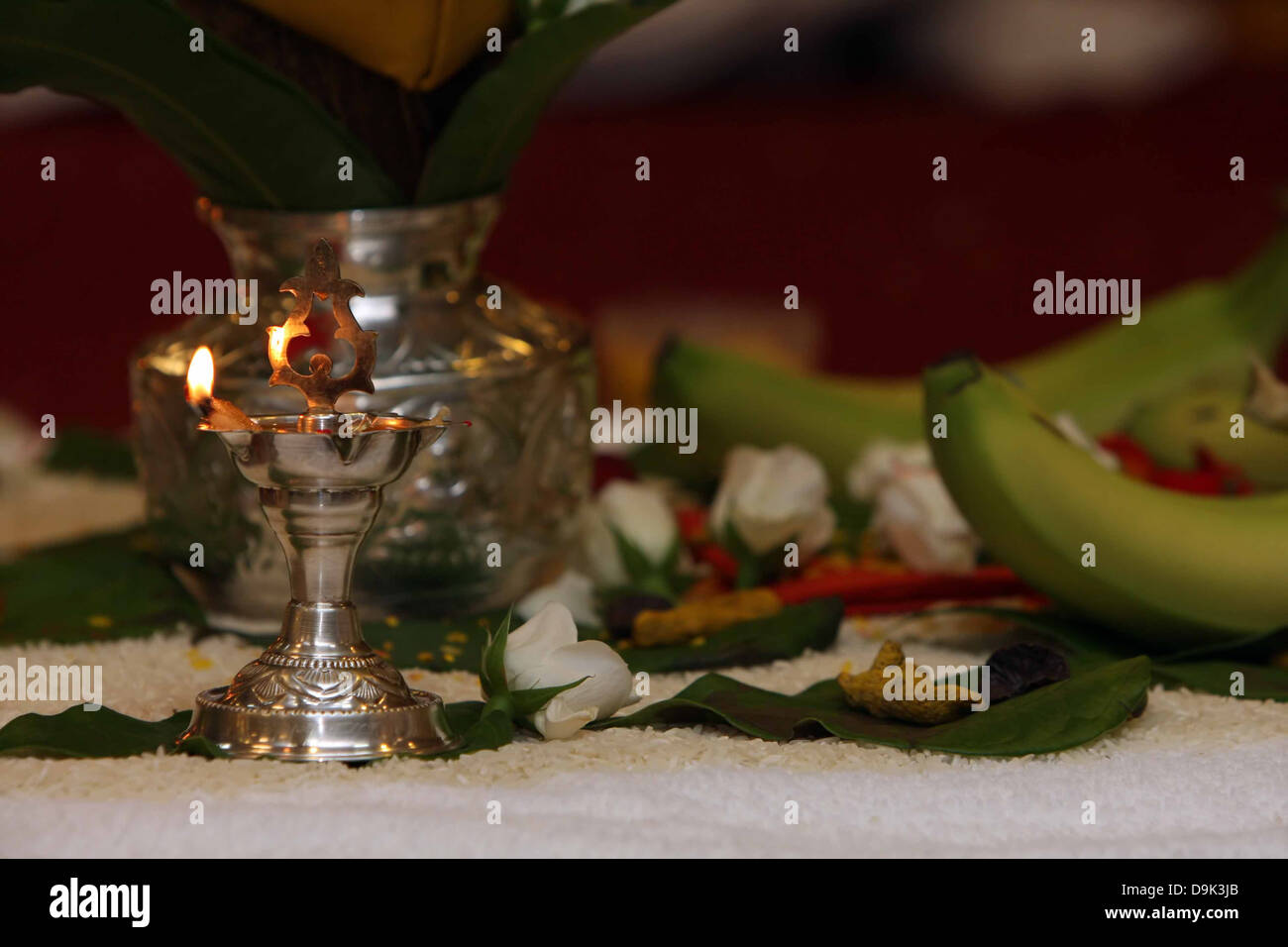 Hindu India Indian Vishnu candles flame blessing wedding ceremony