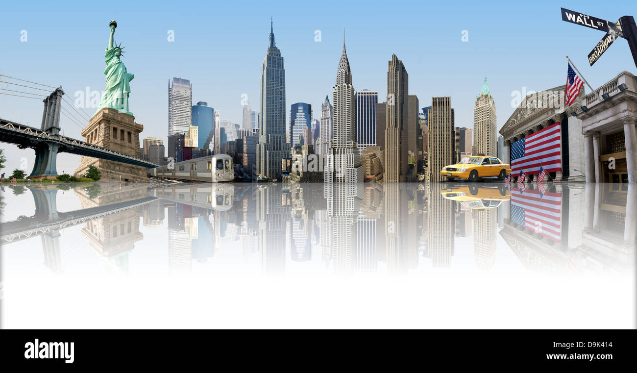 New York CIty Skyline Stock Photo