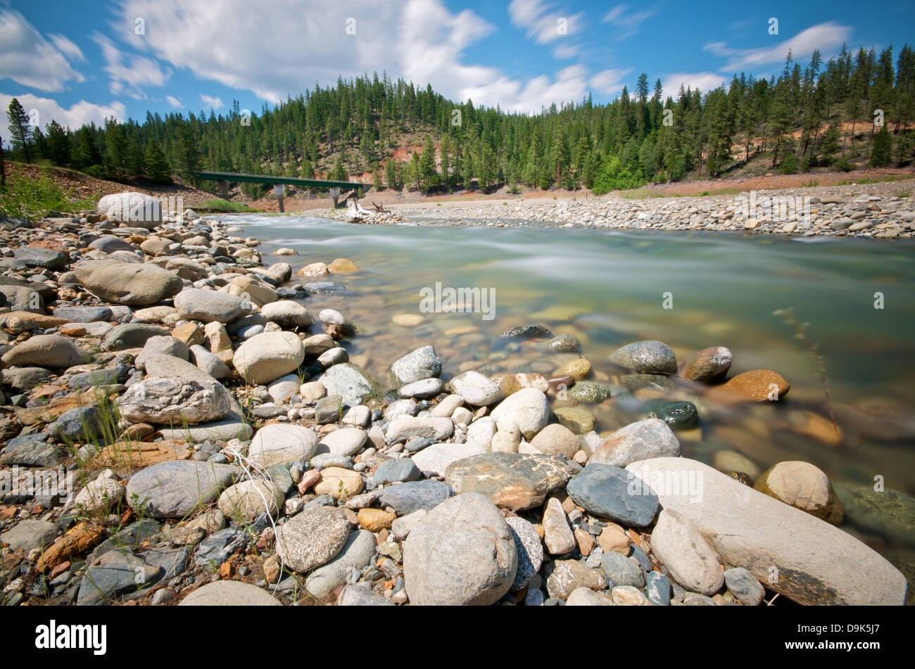 Water Stream at Trinity Lake in Northern California Stock Photo - Alamy