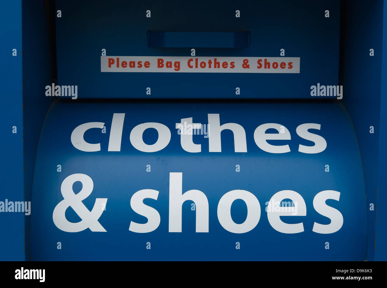 recycle bin for clothes and shoes, twickenham, middlesex, england Stock