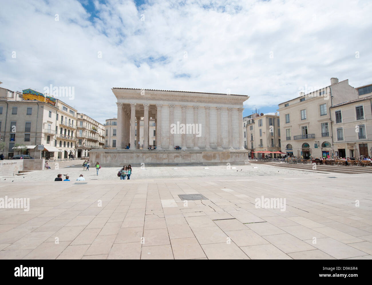 Maison Carrée, ancient roman temple at Nîmes, Gard, Occitanie, France Stock Photo