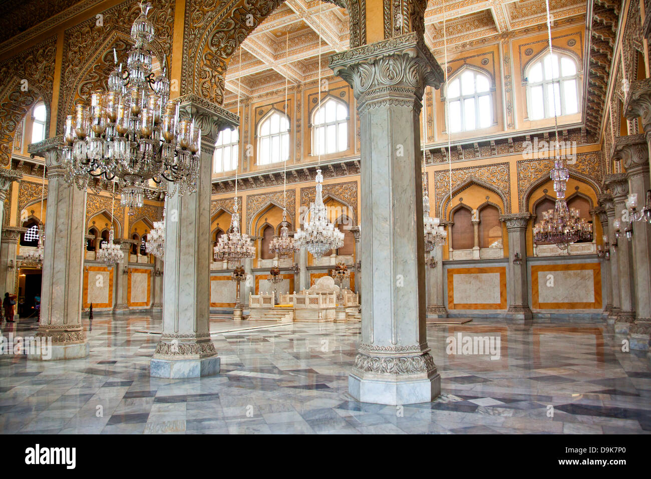 Interior of a Palace, Chowmahalla Palace, Hyderabad, Andhra Pradesh ...