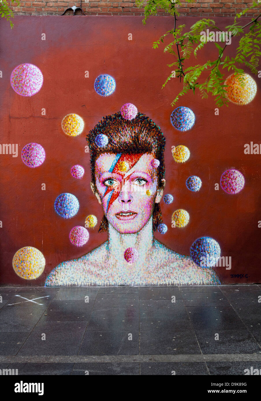 David Bowie Ziggy Stardust Stock Photo
