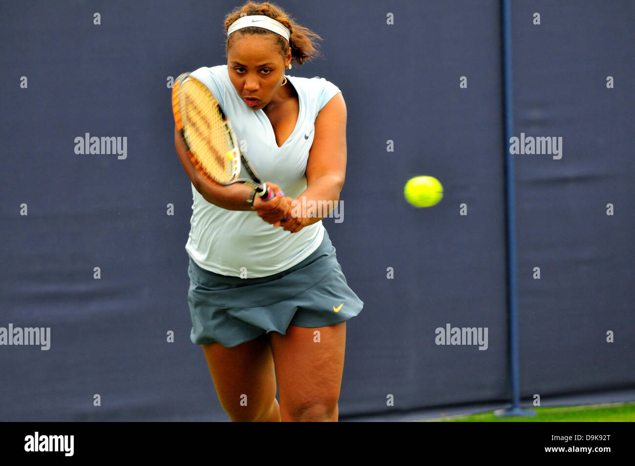 Taylor Townsend (USA) at the Maureen Connolly Challenge Trophy, Eastbourne, June 20th 2013. Stock Photo