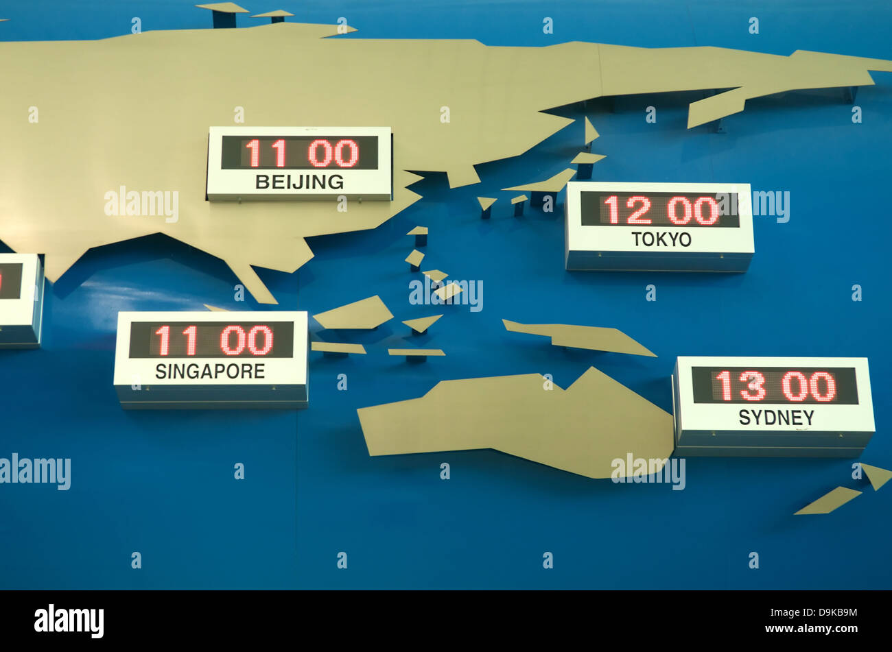 World time zone map hires stock photography and images Alamy