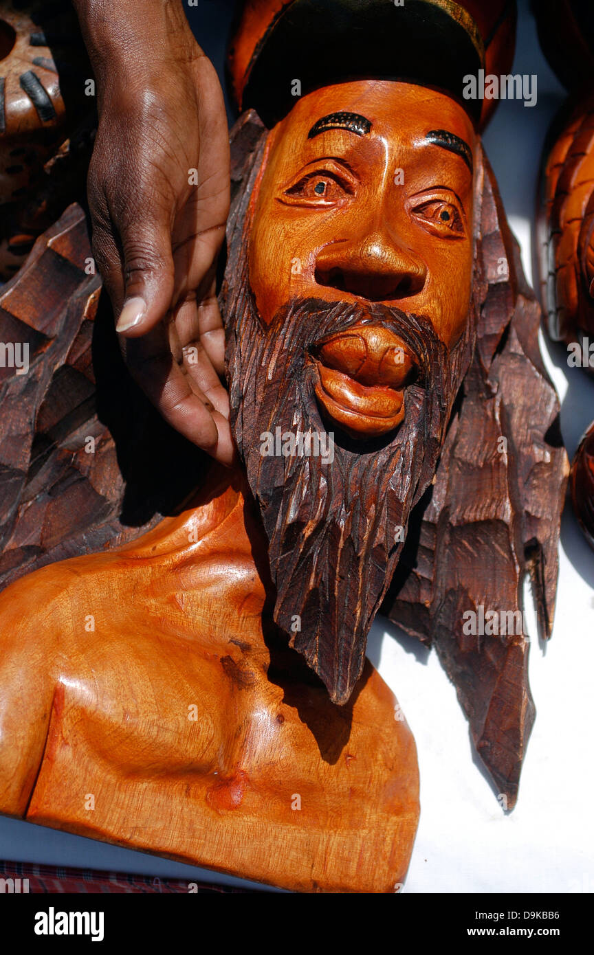 Wood, Handcraft, Craft, Bob Marley, Face, Negril, Jamaica, Caribbean, The  West Indies Stock Photo - Alamy