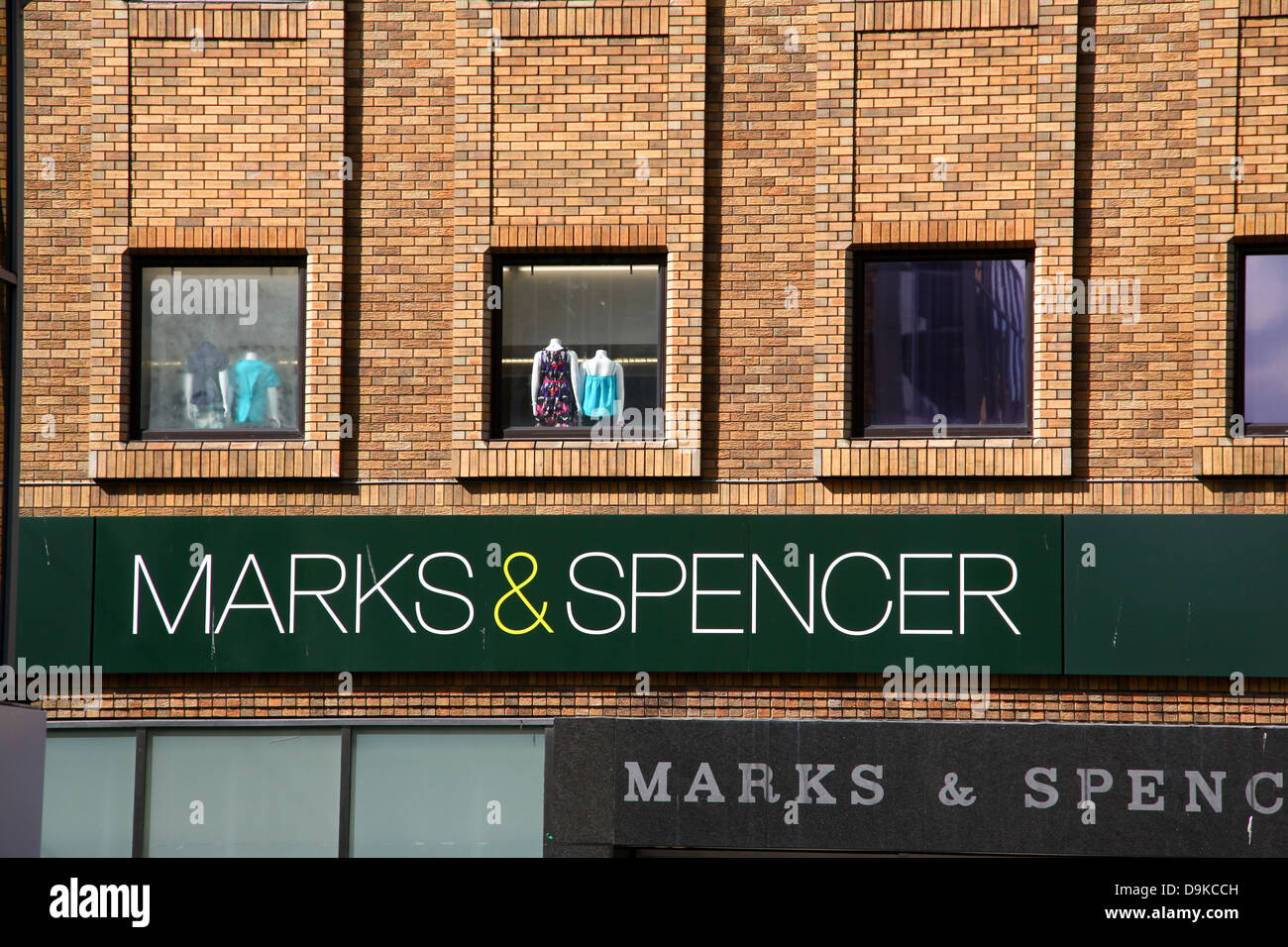 Marks and Spencer shop sign Glasgow Sauchiehall Street Stock Photo Alamy