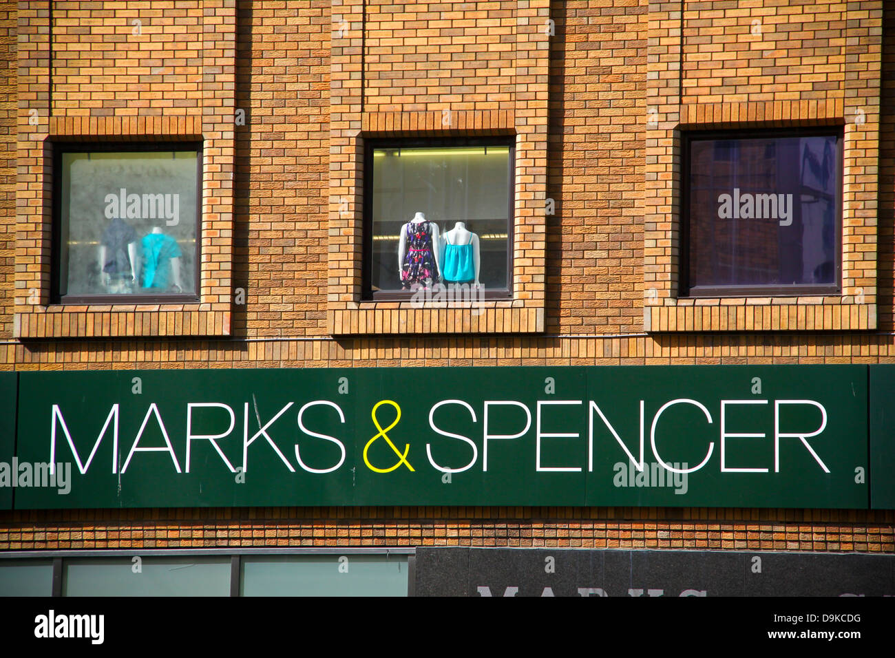 Marks and Spencer shop sign Glasgow Sauchiehall Street Stock Photo Alamy
