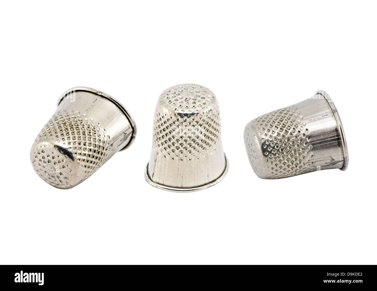 Thimble isolated on white Stock Photo Alamy