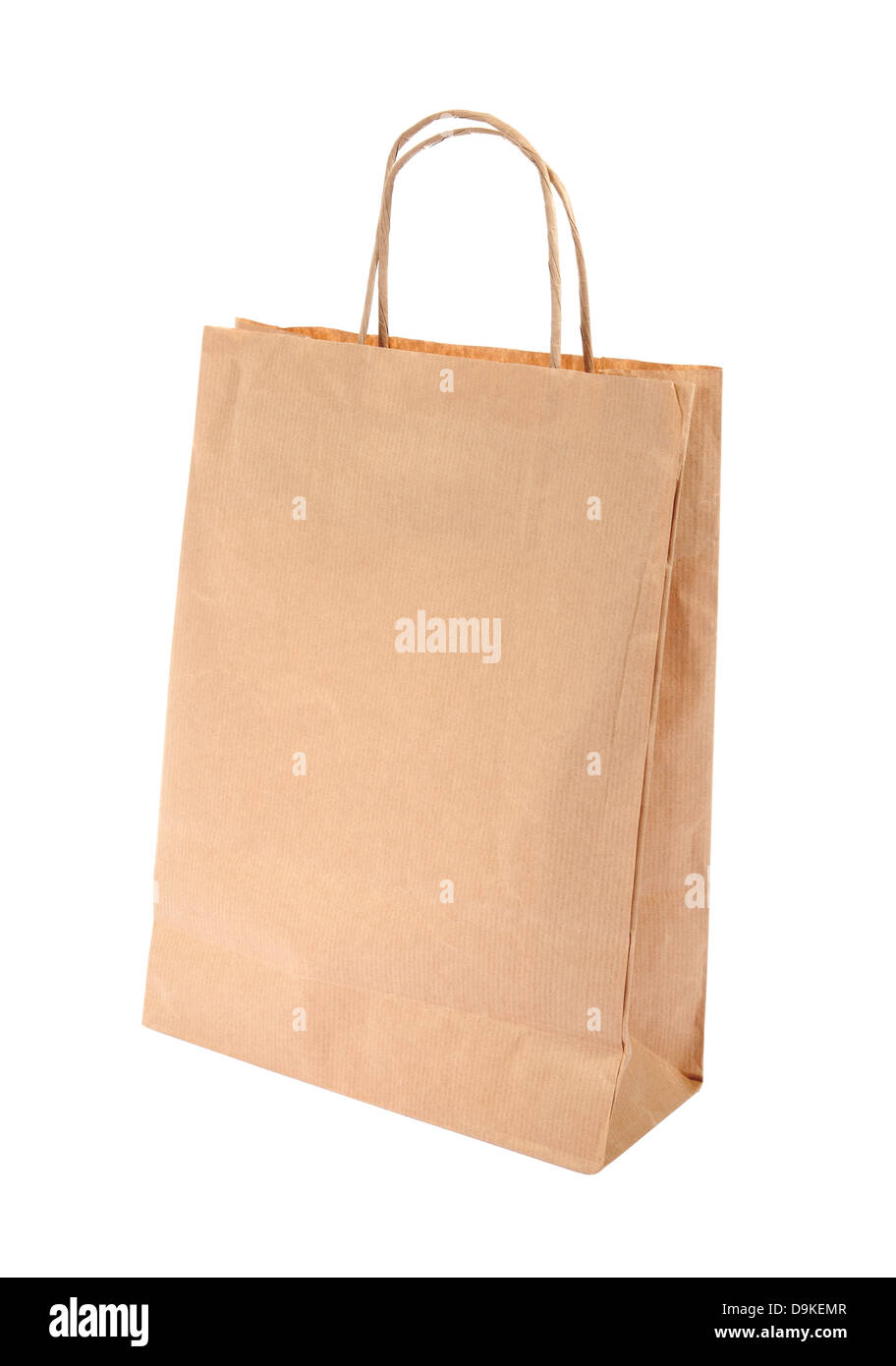 Shopping paper bag with clipping path Stock Photo
