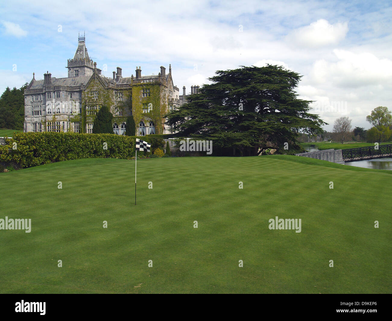 A putting green at the Adare Castle Hotel,County Limerick,Ireland Stock