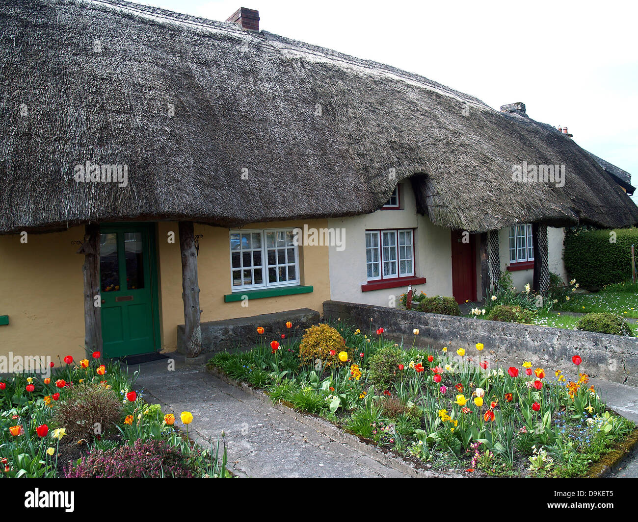 Thatched roof cottage in Adare,prettiest village in Ireland,County