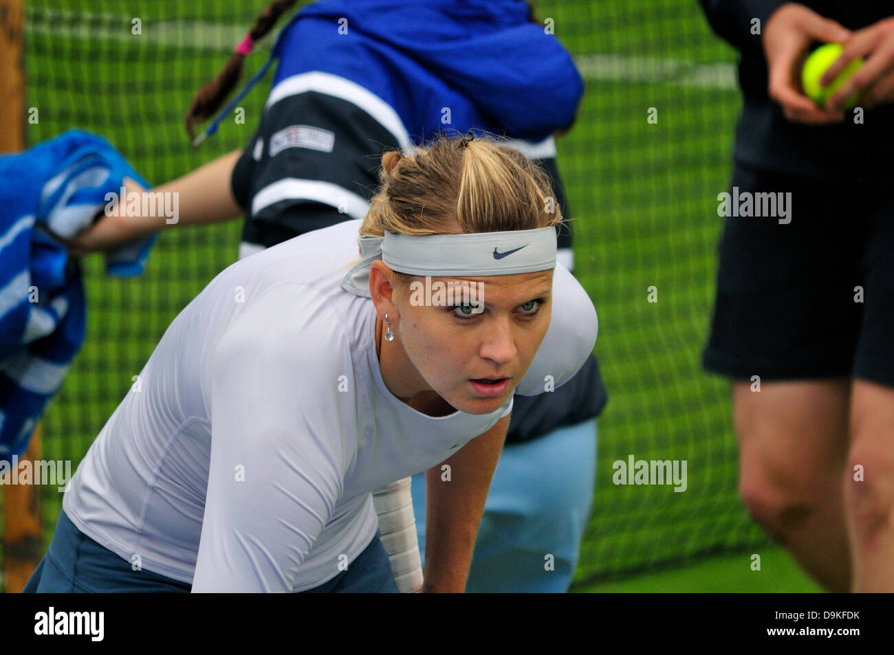 Lucie Safarova (Czech) at the Aegon Tennis Championship, Eastbourne, UK, 20th June 2013. Stock Photo