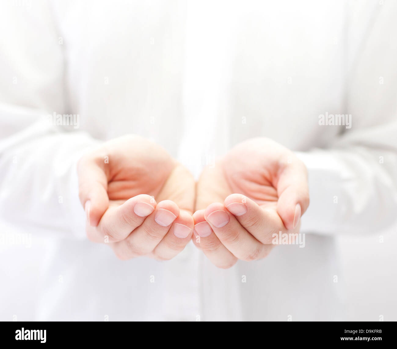 open giving hands