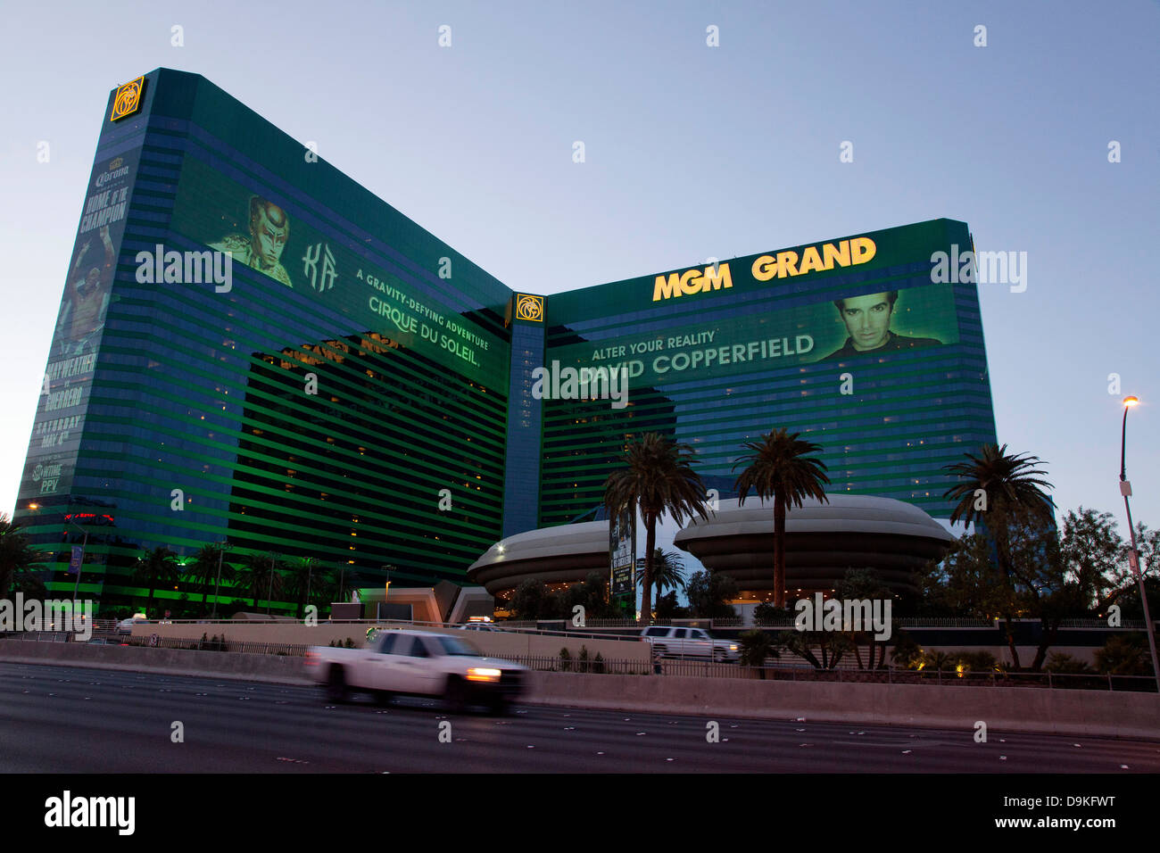 The MGM Grand Casino along the Strip in Las Vegas Nevada. Stock Photo