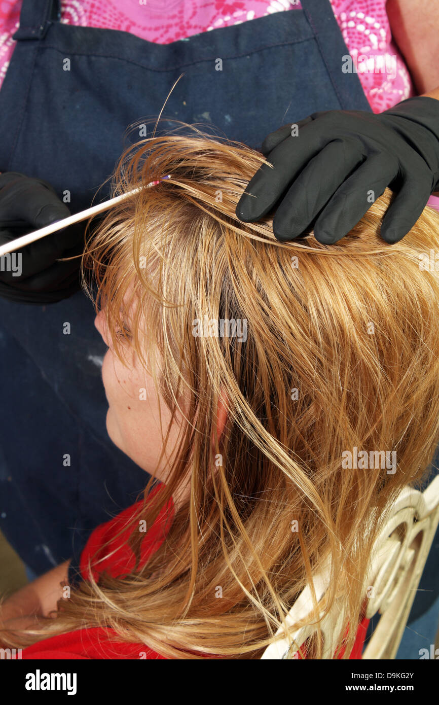 Dying Hair (1) Stock Photo