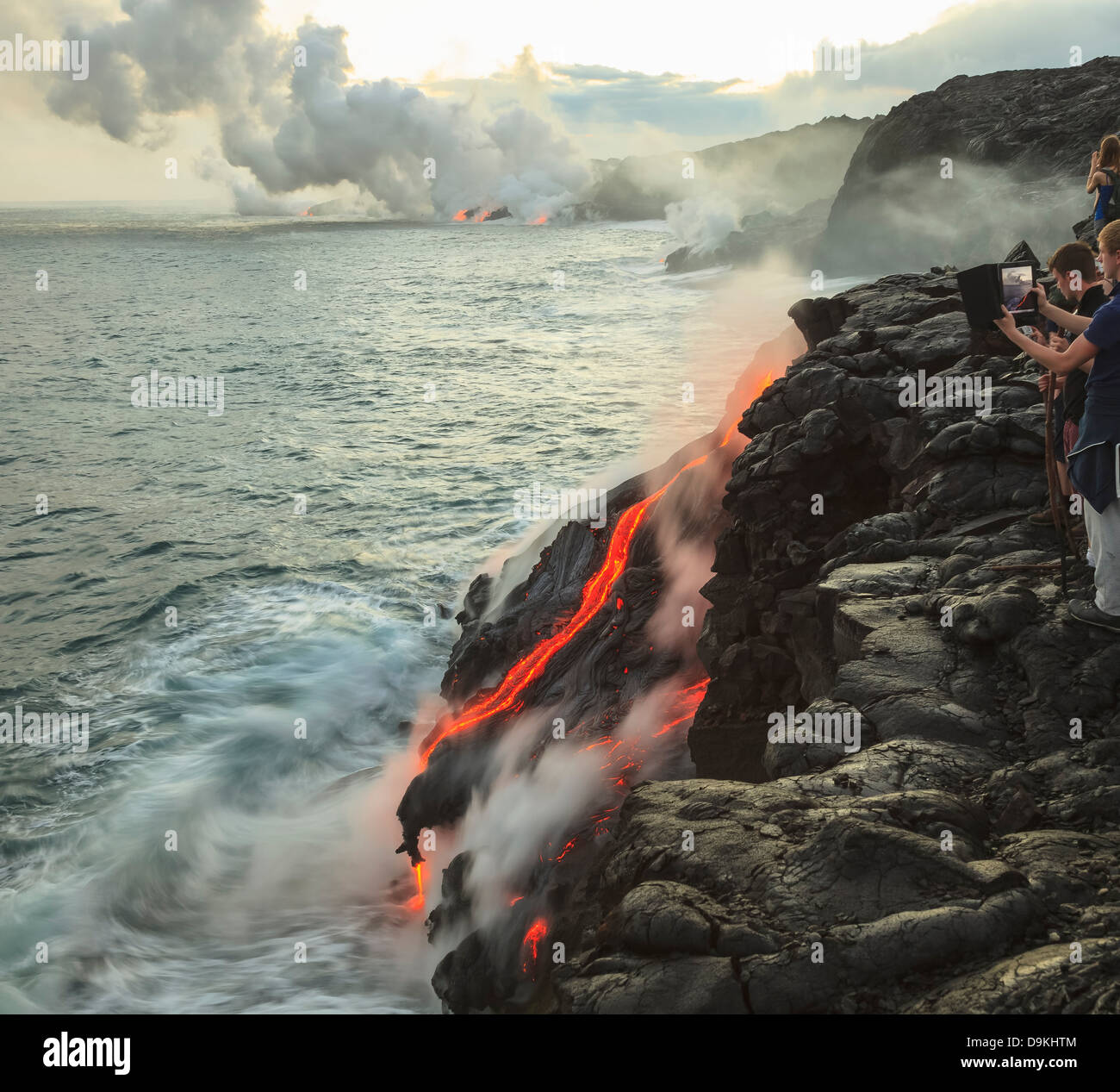 Kilauea Lava Flow, Kalapana, Big Island, Hawaii, USA Stock Photo - Alamy