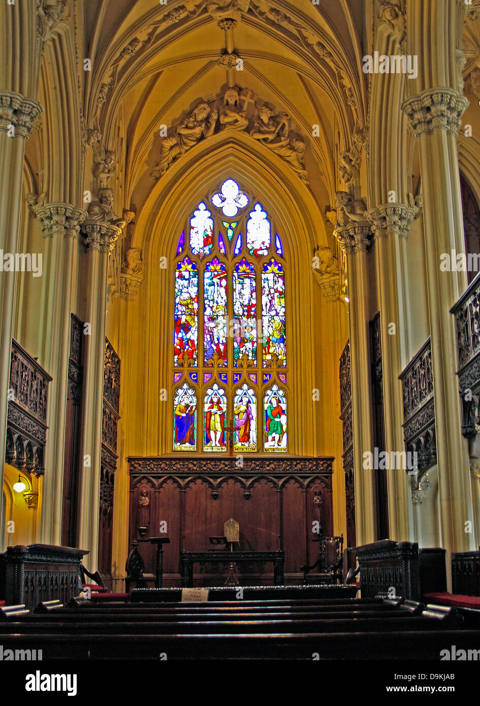The interior of The Royal Chapel,Dublin Castle,Ireland Stock Photo