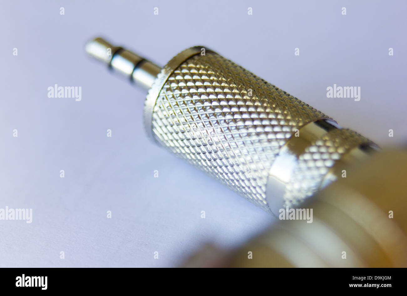 mini jack connection cable detail Stock Photo Alamy