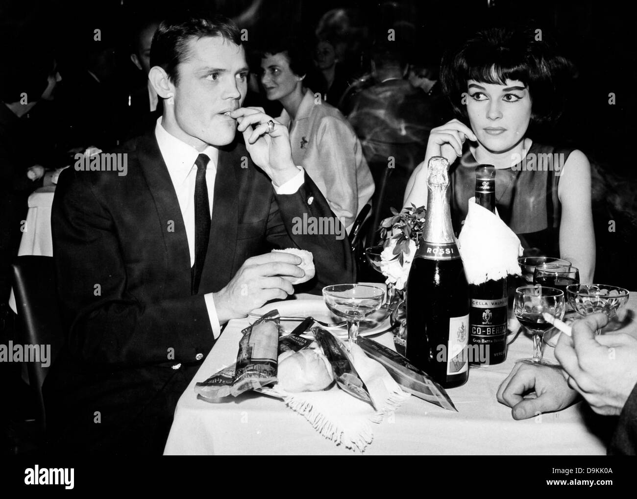 chet baker  and wife,1962 Stock Photo